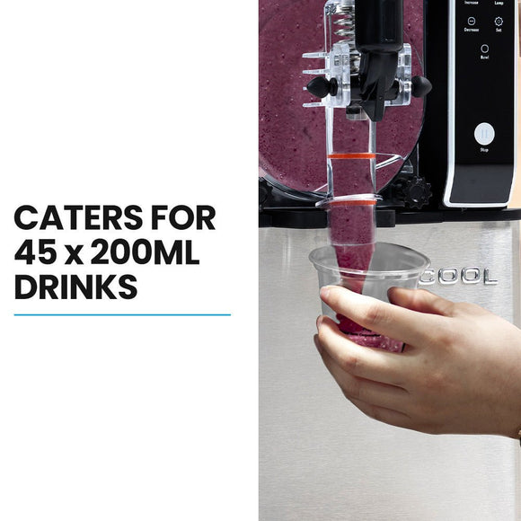 POLYCOOL 9L Triple Tank Slushie Machine, Independent Digital Control Slushy Maker - RnR Galore