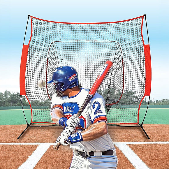 Portable Baseball Training Net Stand Softball Practice Sports Tennis - RnR Galore