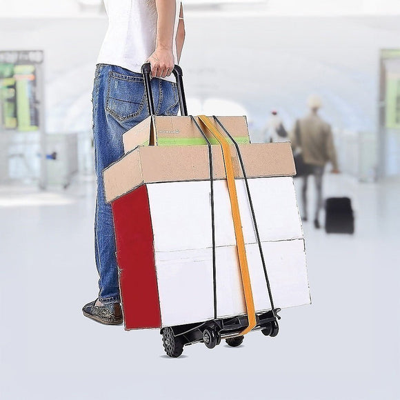 Portable Cart Folding Dolly Push Truck Hand Collapsible Trolley Luggage 70Kg - RnR Galore