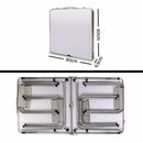 Portable Folding Picnic Camping Set BBQ Party Aluminium Table 4 Foldable Chairs - RnR Galore