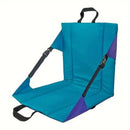Portable Folding Stadium Seat Cushion with Back Support Lightweight Outdoor Chair for Camping Concerts Hiking Beach Bleachers Purple and Blue - RnR Galore