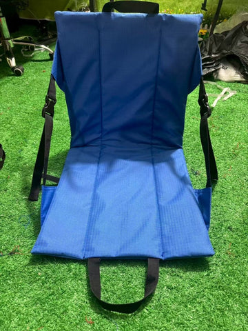 Portable Folding Stadium Seat Cushion with Back Support Lightweight Outdoor Chair for Camping Concerts Hiking Beach Bleachers Royal Blue - RnR Galore