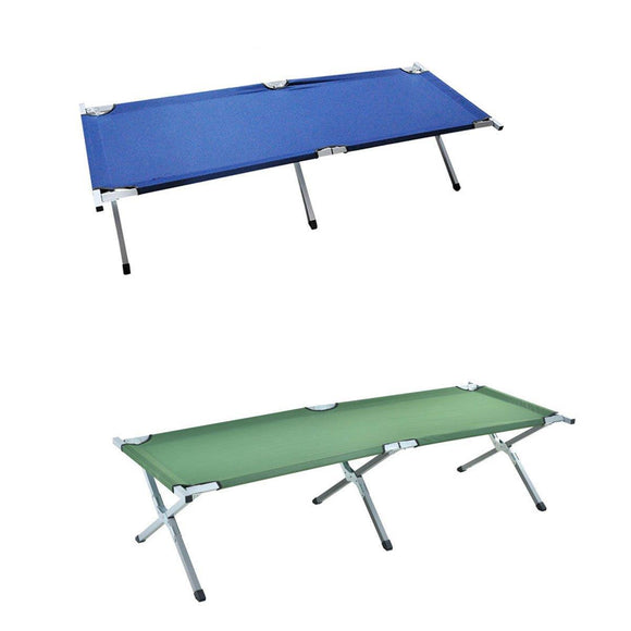 Portable Lightweight Folding Aluminum Camping Bed Ultra Light Outdoor Camp Bed - Green - RnR Galore