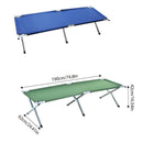 Portable Lightweight Folding Aluminum Camping Bed Ultra Light Outdoor Camp Bed - Green - RnR Galore