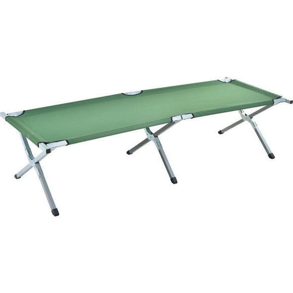 Portable Lightweight Folding Aluminum Camping Bed Ultra Light Outdoor Camp Bed - Green - RnR Galore