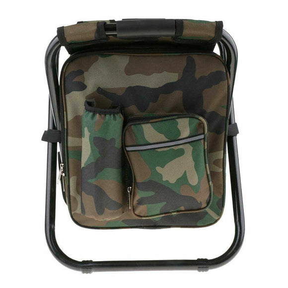 Portable Outdoor Folding Chair Oxford Small Stool for Fishing Camping Hiking - Blue - RnR Galore