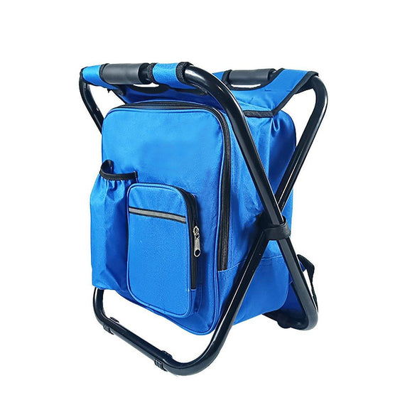 Portable Outdoor Folding Chair Oxford Small Stool for Fishing Camping Hiking - Blue - RnR Galore