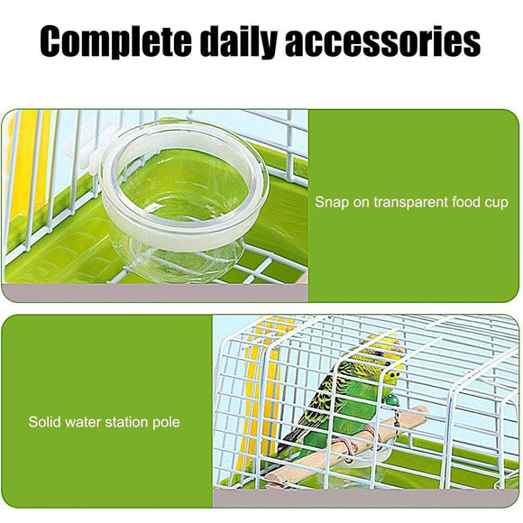 Portable Parrot Exterior Cage Small Bird Cage Outdoor Flight Cage for Pets - RnR Galore