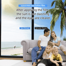 Premium 6 - Layer Aurora Blue Window Film for Home/Office – Reflective One - Way Privacy, 50cm x 2m One Roll, UPF 50+ UV Block,With Full Install Tools - RnR Galore