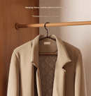 Premium Solid Wood Clothes Hangers Set of 6 - Wide Shoulder Non - Slip Suit Hangers - RnR Galore