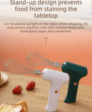 Professional 3 - Speed Electric Handheld Egg Whisk and Cream Whipper Set J - 9 Green Dual - Head Automatic Mixer with Egg Separator - RnR Galore