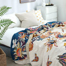 Pure Cotton Multi - Layer Gauze Blanket(Classic B, 230 cm x 200 cm) - Lightweight, Ultra - Breathable, and Moisture - Wicking Summer Quilt for Hot Sleepers - RnR Galore