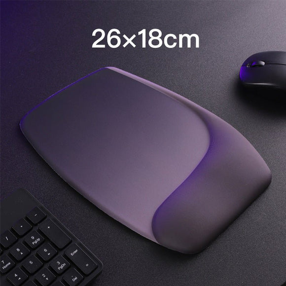 Purple Comfortable Memory Foam Wrist Rest Set – Ergonomic Mouse Pad & Keyboard Hand Support for Office and Home Use - RnR Galore