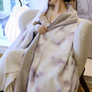 Purple Luxury Mink Velvet Ink Print Blanket - High - Quality Warmth for Your Home(150*200cm) - RnR Galore