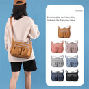 Purple Multi - Pocket Lightweight Nylon Crossbody Bag – Stylish, Functional, and Spacious Shoulder Bag for Women - RnR Galore