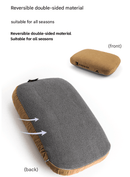 Purple Reversible Memory Foam Travel Pillow - All - Season Comfort Neck Support for Deep Sleep & Portability - RnR Galore