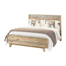 Queen Size Wooden Bed Frame in Solid Wood Antique Design Light Brown - RnR Galore
