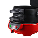 Quick & Easy Multi - Layer Sandwich & Burger Maker with Egg Cooker Plate(red) - RnR Galore