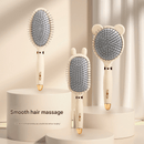 Rabbit ear comb Soft Touch Air Cushion Hair Brush with Built - in Cleaning Claw Detangling Massage Comb for Wet and Dry Hair Gentle Scalp Care - RnR Galore