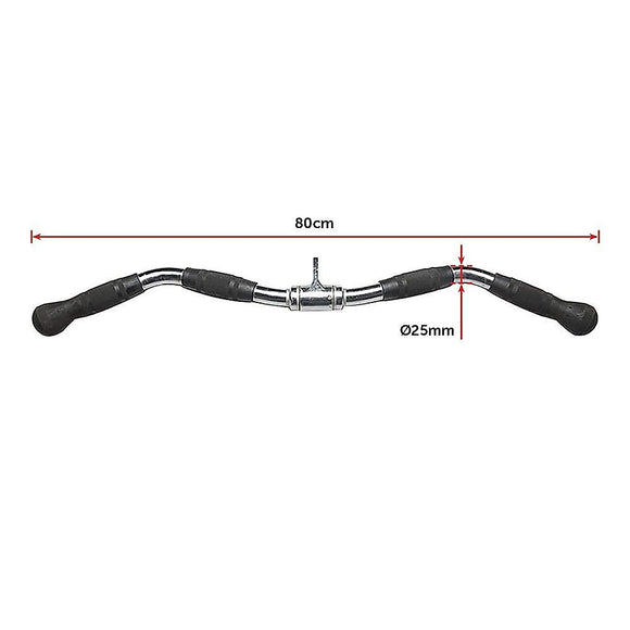 Randy & Travis Rubber - Coated Revolving Curl Row Bar Attachment for Gyms - RnR Galore