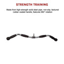 Randy & Travis Rubber - Coated Revolving Curl Row Bar Attachment for Gyms - RnR Galore