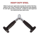 Randy & Travis Rubber - Coated Tricep Pushdown Bar Attachment - RnR Galore