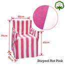 Rans Alfresco 100% Cotton Director Chair Cover - Striped Hot Pink - RnR Galore