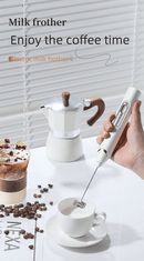 Rechargeable Electric Milk Frother with Metal Stand - Handheld Foam Maker & Egg Beater Set - 3 Speed Mixer with 2 Stainless Steel Whisks for Flat Whites, Lattes & Baking (Black) - RnR Galore