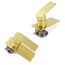 Rectangle Brushed Gold Shower Mixer Hot Cold Tapware Ceramic Cartridge Component - RnR Galore