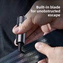Red 2 - in - 1 Emergency Car Escape Tool - Spring - Loaded Window Breaker & Seatbelt Cutter - RnR Galore