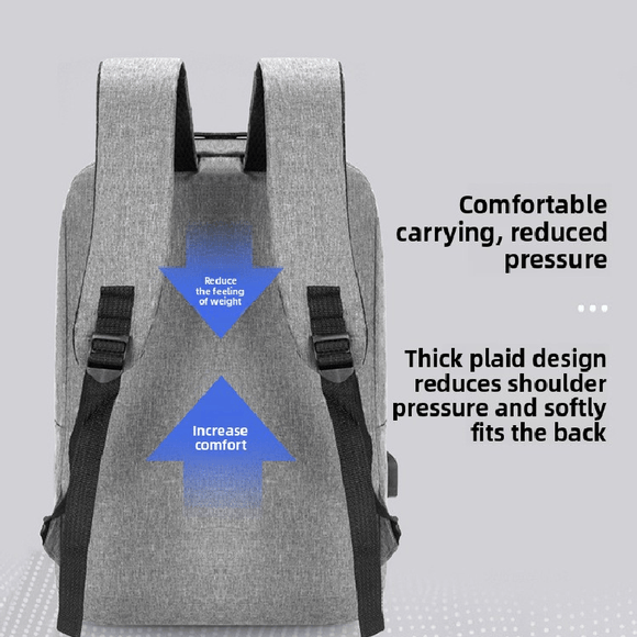 Red 3 Piece Mens Backpack Set with Sling Bag and Pouch USB Charging Port Large Capacity Laptop Daypack Water Resistant Business Travel School Bag - RnR Galore