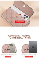 Red Chic Quilted Crossbody Bag - Multi - Compartment PU Leather Shoulder Purse - RnR Galore
