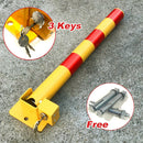 Red Parking Bollard locker Barrier Key Alike lock Fold Down Vehicle - RnR Galore