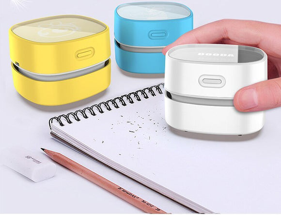 Red Rechargeable Cordless Mini Desktop Vacuum - Portable Handheld Cleaner for Desk, Keyboard, Crumb & Dust - RnR Galore