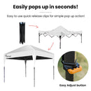RED TRACK 3x3m Ultra Compact Folding Gazebo, Carry bag, Portable Outdoor Popup Marquee for Camping Beach, White - RnR Galore