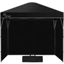 RED TRACK 3x3m Ultra Compact Folding Gazebo, Walls, Carry bag, Portable Outdoor Popup Marquee for Camping Beach, Black - RnR Galore