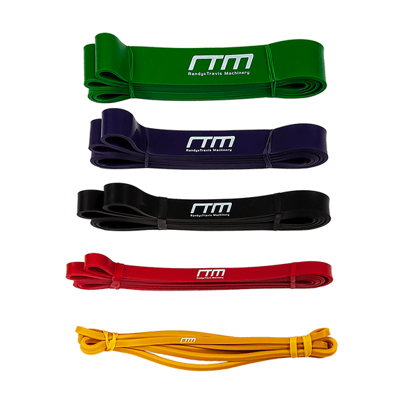 Resistance Band Loop Set of 5 Heavy Duty Gym Yoga Workout - RnR Galore