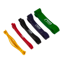 Resistance Band Loop Set of 5 Heavy Duty Gym Yoga Workout - RnR Galore