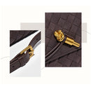 Retro Woven Baguette Handbag for Women Suede Texture PU Leather Shoulder Crossbody Bag Elegant Evening Clutch Sand color - RnR Galore