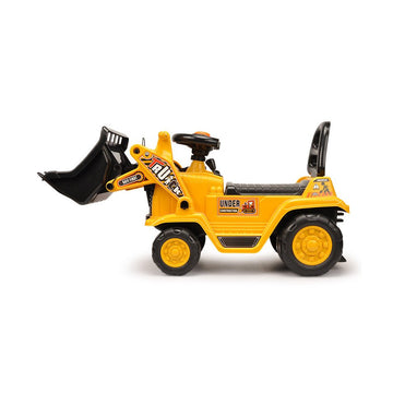 Ride - on Children's Digger (Yellow) w/ Interactive Gear Stick & Scoop - RnR Galore