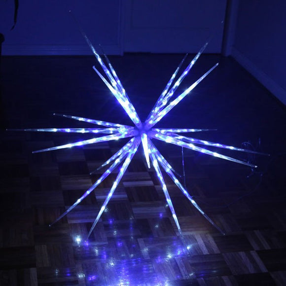 Samland 160 LED Blast Ice Star Ball Christmas Light Decoration in Blue & White - RnR Galore