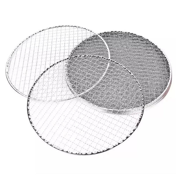 Samland 28CM BBQ Grill Mesh Fish Meat Round Net Mat Barbecue Pad for Camping - RnR Galore
