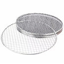 Samland 28CM BBQ Grill Mesh Fish Meat Round Net Mat Barbecue Pad for Camping - RnR Galore