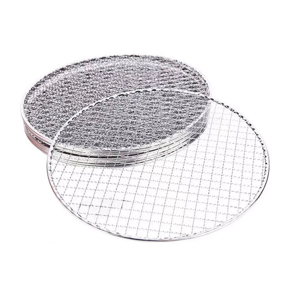 Samland 28CM BBQ Grill Mesh Fish Meat Round Net Mat Barbecue Pad for Camping - RnR Galore