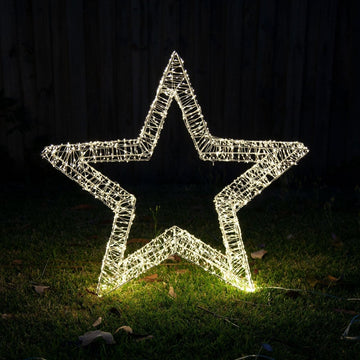 Samland 3D Frame Led Star Warm White for Christmas Decoration - 3DStar_L - RnR Galore