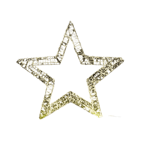 Samland 3D Frame Led Star Warm White for Christmas Decoration - 3Dstar_S - RnR Galore