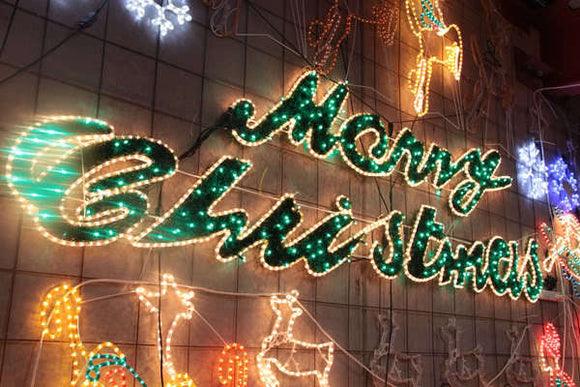 Samland 5.5m Merry Christmas Sign Led Rope Light Commercial - RnR Galore
