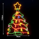 Samland Christmas Tree Motif Rope Light Large 118cm Height - RnR Galore
