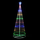 Samland Circling Led Light Christmas Tree With Star [Height: 163cm] - RnR Galore
