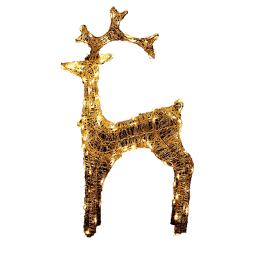 Samland Large Led Stag Reindeer for Christmas Decoration 110cm Height - RnR Galore